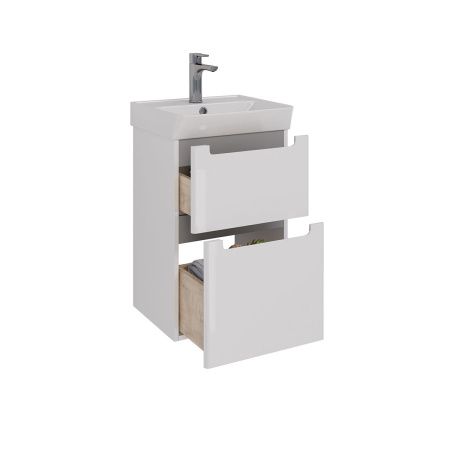 Тумба под раковину LeMark Buno LM04B45T 40х40 напольная цвет белый