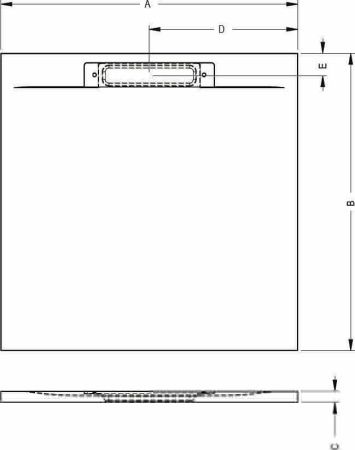 Душевой поддон из искусственного камня Riho ISOLA D007012090 90х90 белый