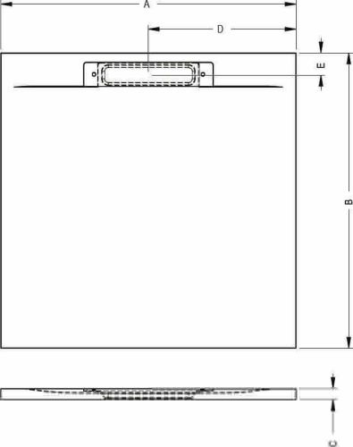 Душевой поддон из искусственного камня Riho ISOLA D007012105 90х90 белый - фото 2