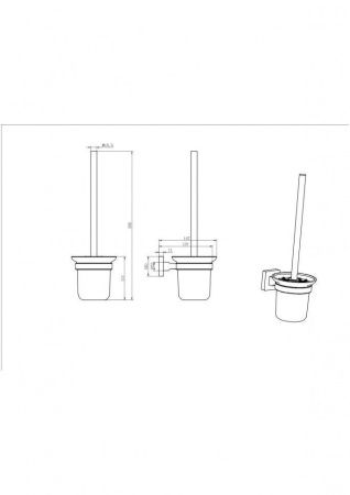 Ершик CeramaLux Quadro 61913