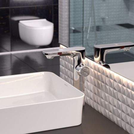 Смеситель Berges MORANS 76003 на раковину хром с термостатом