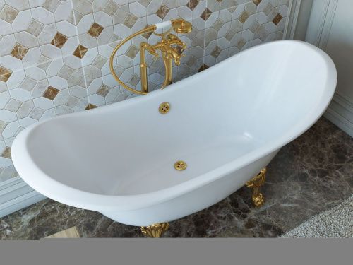 Ванна из литьевго мрамора Эстет Скарлетт ФР-00014622 180х75 отдельностоящая овальная - фото 4