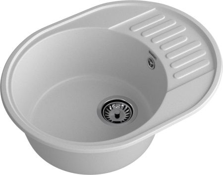 Кухонная мойка Granfest Quarz 58 серый 60х50 цвет серый поверхность матовая