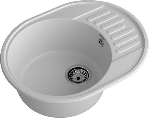 Кухонная мойка Granfest Quarz 58 серый 60х50 цвет серый поверхность матовая - фото 2