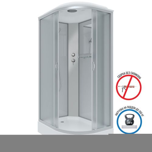 Душевая кабина Niagara Classic 33121423L 120х80 асимметричная с крышей ориентация левая - фото 2