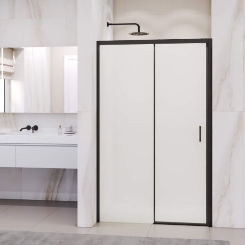 Душевая дверь RGW Passage 350801715-24 150х195 стекло матовое профиль черный - фото 2