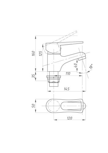 Смеситель FAUZT FZs-940-129 на раковину хром - фото 4