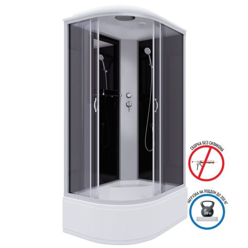 Душевая кабина Niagara Classic 25101434R 120х80 асимметричная с крышей ориентация правая - фото 2