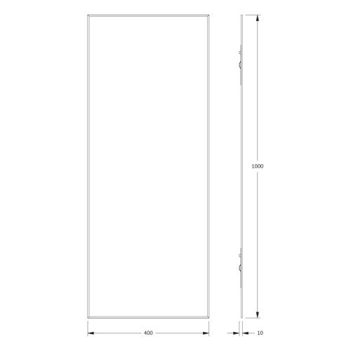 Зеркало Evoform Standard BY 0230 40х100 подвесное - фото 2