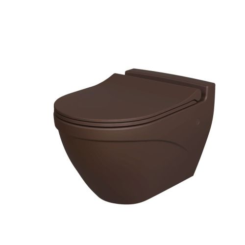 Чаша унитаза подвесная Ambassador Nord 133T20601 цвет коричневый без сиденья