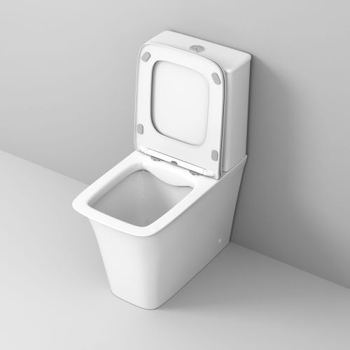 Унитаз напольный с бачком Grossman Galaxy GR-4468S белый с сиденьем микролифт безободковый каскадный смыв - фото 4