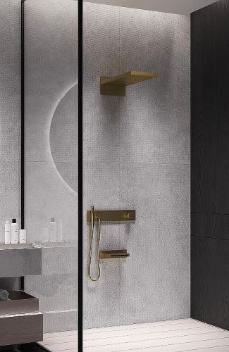 Душевая система Boheme Zodiac 132-2-G встраиваемая в стену цвет золото - фото 3