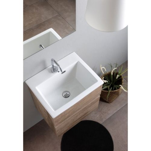 Раковина керамическая White Ceramic Постирочные раковины W0134F01 50х40 встраиваемая цвет белый - фото 2