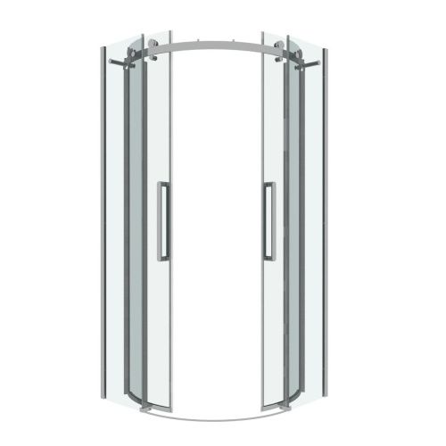 Душевой уголок Grossman Classic 301.K33.04.1010.10.00 100х100 стекло прозрачное профиль хром без поддона - фото 2