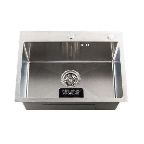 Кухонная мойка Melana ProfLine D6045H+4 сатин 60х45 цвет серый поверхность полированная - фото 2