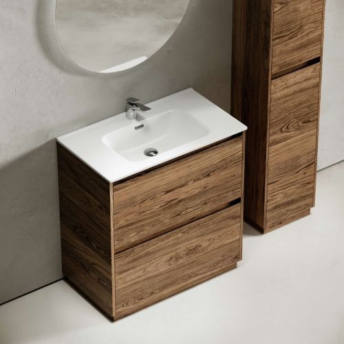 Тумба под раковину Sancos Libra Floor LB80FECH 80х50 напольная цвет коричневый - фото 4