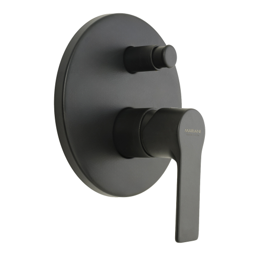 Смеситель для душа Mariani Kali B14173KL встраиваемый в стену черный - фото 3