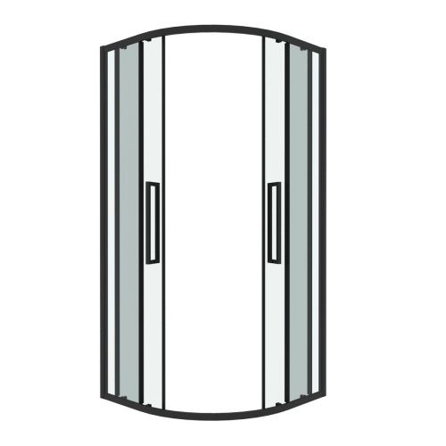 Душевой уголок Grossman Cosmo 301.K33.02.9090.21.00 90х90 стекло прозрачное профиль черный без поддона - фото 2