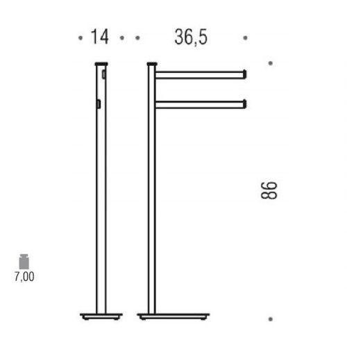 Стойка Colombo Units B9103.CR - фото 2