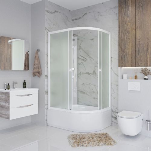 Душевая кабина Niagara Promo P120/90/40L/MT/BK 120х90 асимметричная без крыши - фото 3