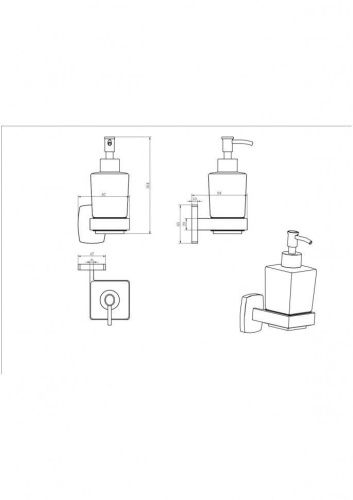 Дозатор CeramaLux Cube 12612 - фото 2
