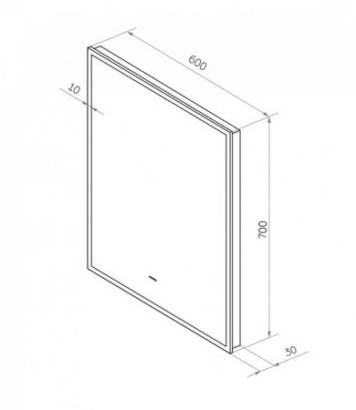 Зеркало с подсветкой Art&Max SORRENTO AM-Sor-600-700-DS-F 60х70 подвесное
