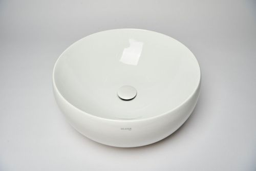 Раковина из сантехнического фарфора Galassia Dream 7333 50х50 накладная цвет белый - фото 4