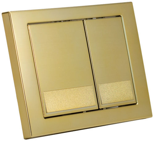 Клавиша смыва механическая KK POL M06 SPP/028/BG/K цвет золото - фото 4