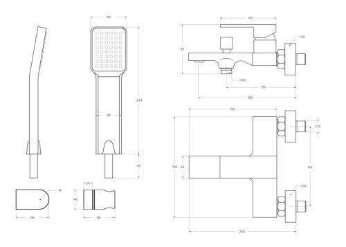 Смеситель BelBagno ROMANO ROM-VASM-CRM настенный хром - фото 2