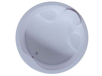 Ванна акриловая Aquatek Аура AUR180-0000033 180х180 отдельностоящая круглая с каркасом без ручек