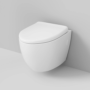 Унитаз подвесной Grossman Санфаянс GR-4451S белый с сиденьем микролифт безободковый каскадный смыв