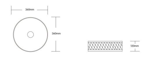 Раковина из сантехнического фарфора Milleau GLACE MU7044F-GW 40х40 накладная цвет белый без отверстий под смеситель - фото 2
