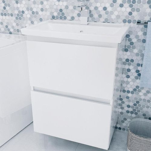 Тумба под раковину 1MarKa New Aris Ц0000011988 60х40 цвет белый - фото 2