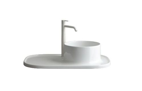 Раковина керамическая White Ceramic Upper W3007F01 70х50 накладная цвет белый - фото 2