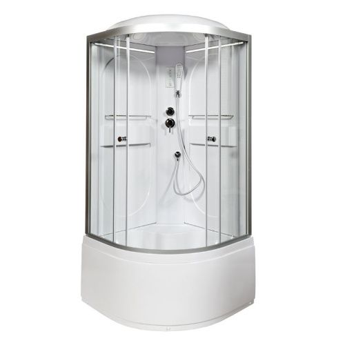 Душевая кабина AvaCan L610LED 100х100 четверть круга с крышей ориентация универсальная - фото 3