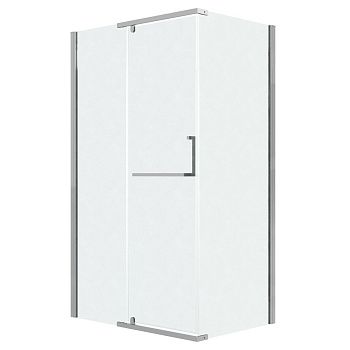 Душевой уголок Grossman Pragma 120.K33.03.1080.10.02 100х80 стекло текстурное профиль хром без поддона