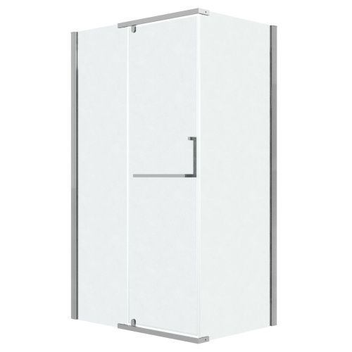 Душевая перегородка Grossman Pragma 200.K33.03.80.10.02 80х195 стекло текстурное профиль хром - фото 2