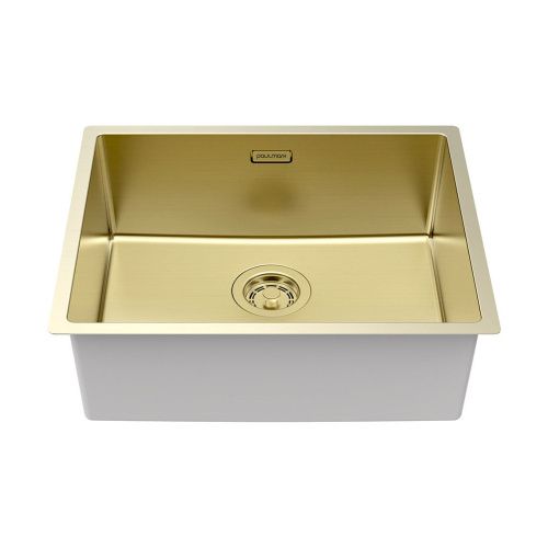 Кухонная мойка Paulmark LASSAN 54 UNI LA54-LG 40х50 цвет золото поверхность брашированная - фото 2