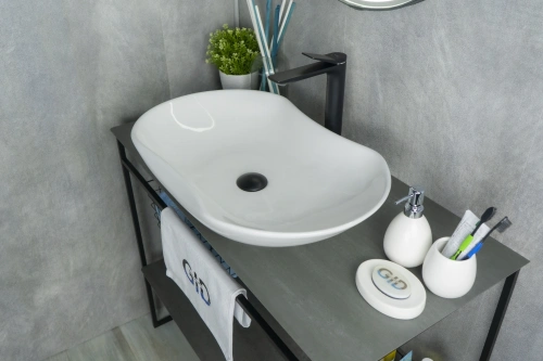 Раковина керамическая Gid Lago 51128 70х40 накладная цвет белый без отверстий под смеситель - фото 4