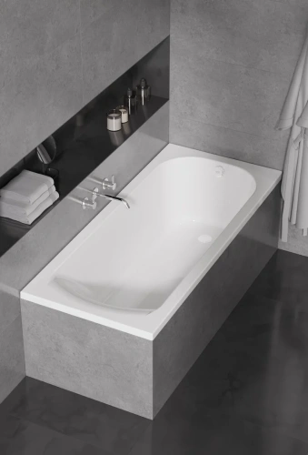 Ванна акриловая Alba Spa SANSARA ВПР042000100 170х75 пристенная прямоугольная без ножек - фото 3