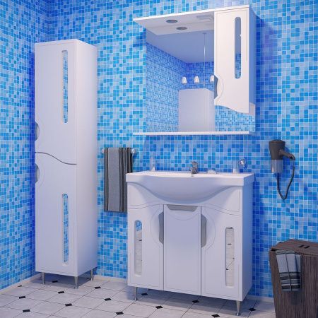 Тумба под раковину Stella Polar Сильва SP-00000204 100х30 напольная цвет белый