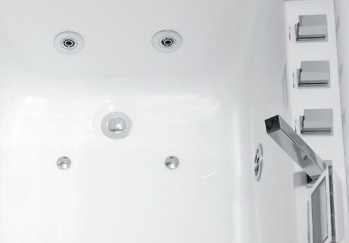 Ванна акриловая гидромассажная Gemy G9066 II K L 170х85 пристенная прямоугольная с каркасом - фото 5