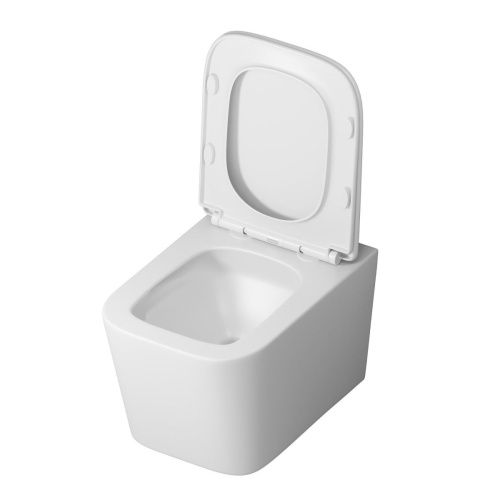 Унитаз подвесной Grossman Торнадо GR-4404MSQ белый с сиденьем микролифт безободковый смыв торнадо - фото 3