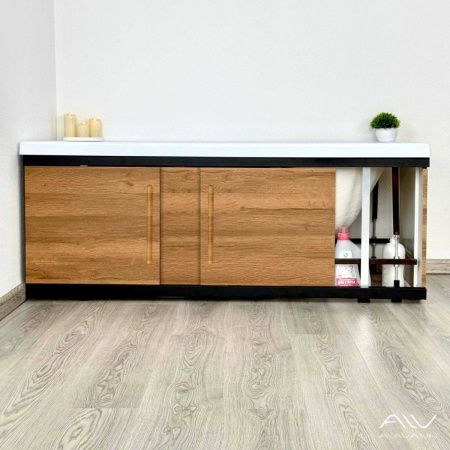Экран под ванну Alavann Alt 150 см ALV1201002 фронтальный МДФ раздвижной коричневый