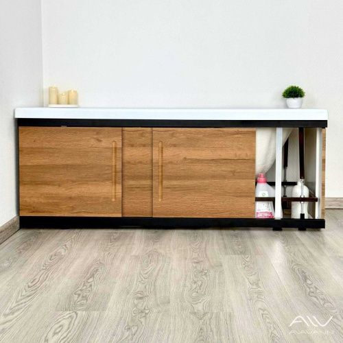 Экран под ванну Alavann Alt 170 см ALV1203002 фронтальный МДФ раздвижной коричневый - фото 3
