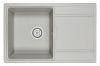 Кухонная мойка Granula 7804, БАЗАЛЬТ 80х50 цвет серый поверхность матовая