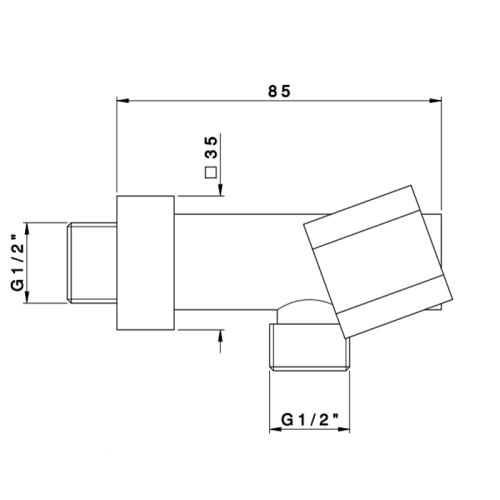 Держатель для душа Nicolazzi Doccia 5690CR хром - фото 2