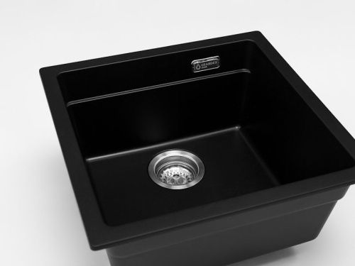Кухонная мойка Grandex Aqua 500105 45х45 цвет черный поверхность матовая - фото 5