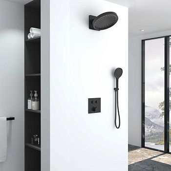 Душевая система Vincea VSFW-421I3MB встраиваемая в стену цвет черный