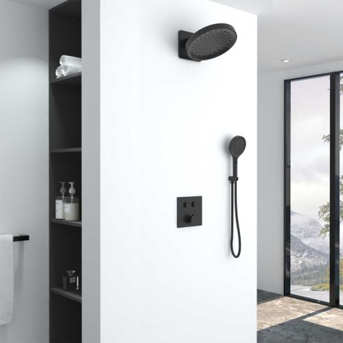 Душевая система Vincea VSFW-421I3MB встраиваемая в стену цвет черный